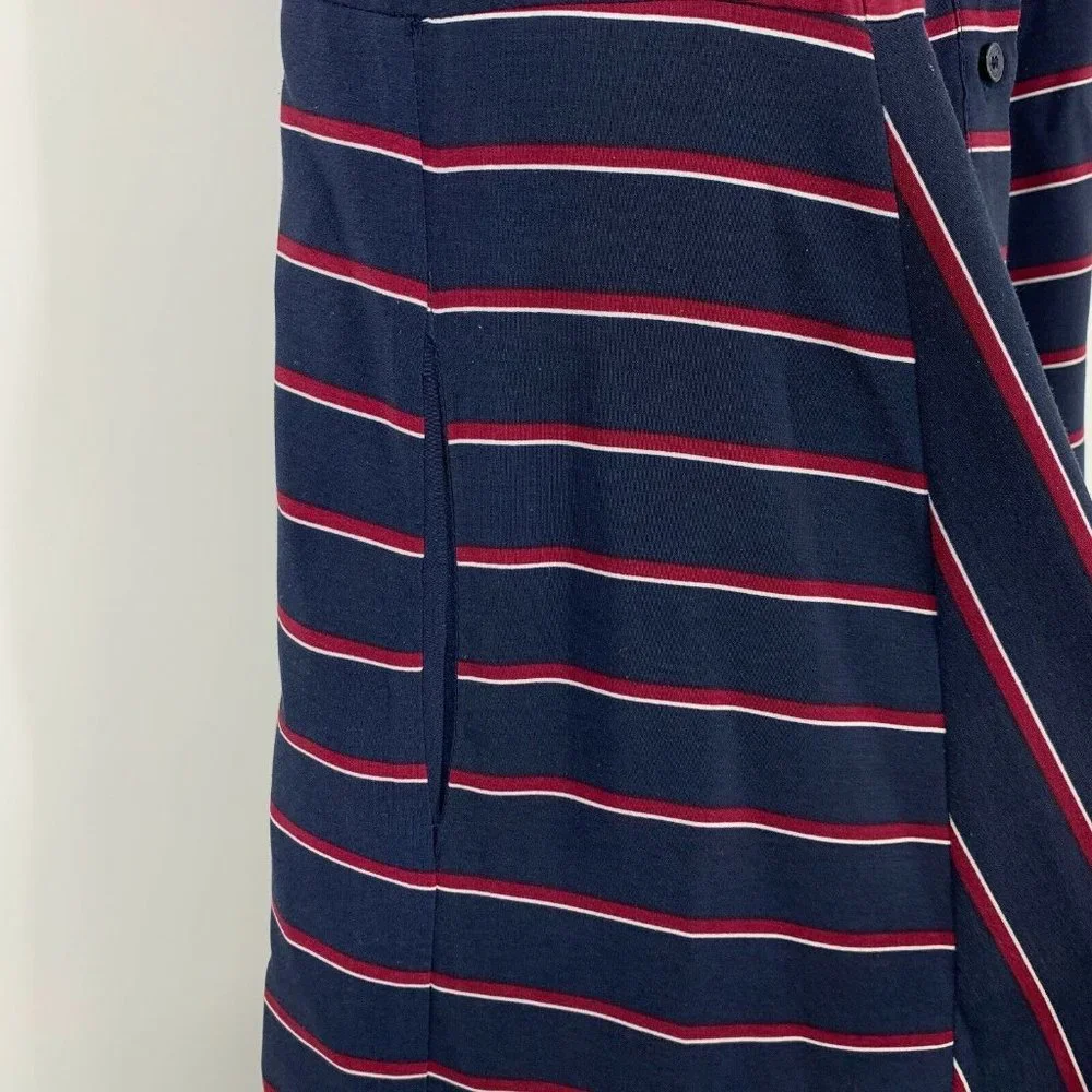Tommy Hilfiger Shirt Dress Navy Blue Stripe Button Down Sleeveless - Picture 3 of 7